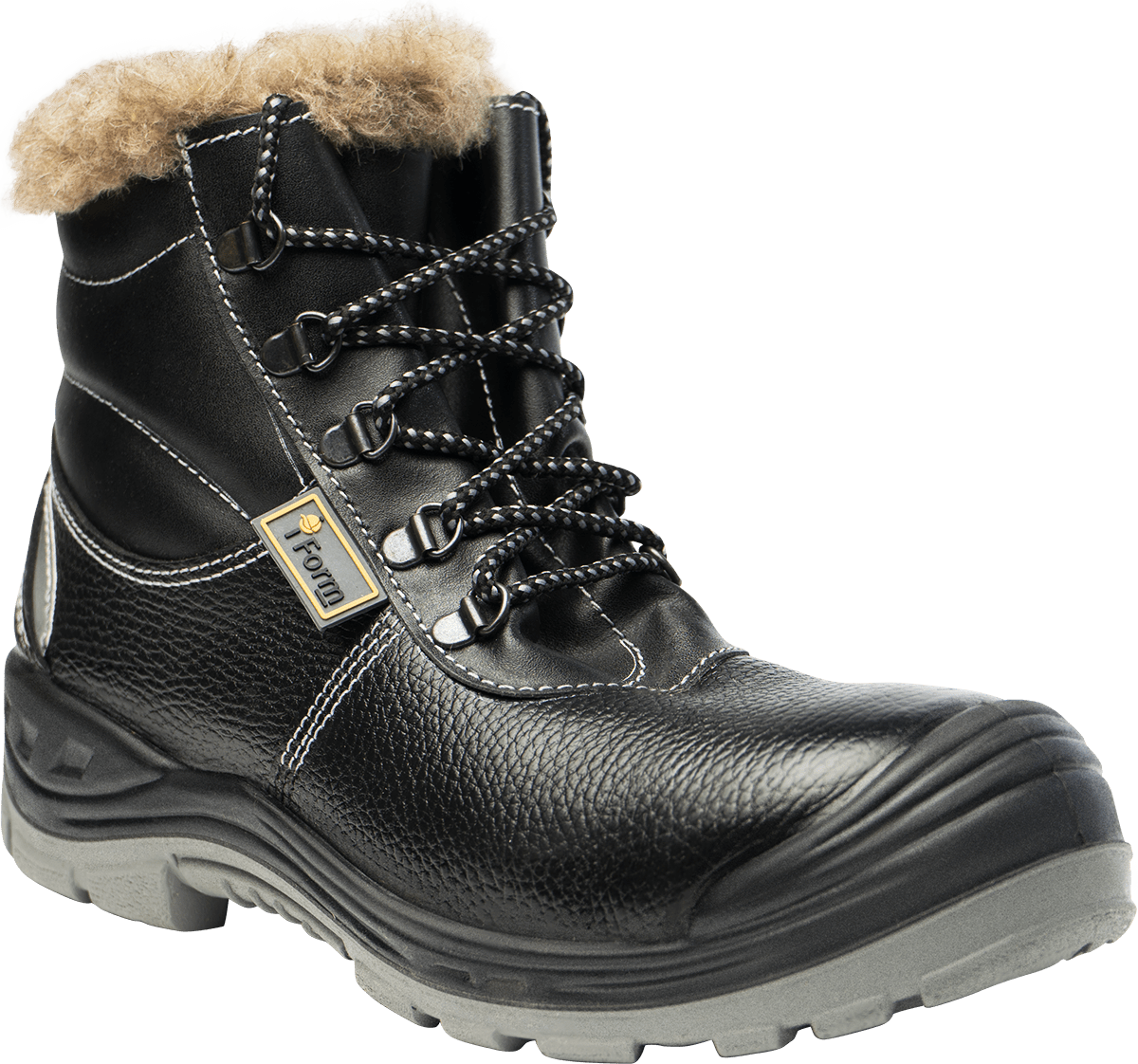 Ботинки TURBO с КП шерст. мех, хромовые ПУ-нитрил